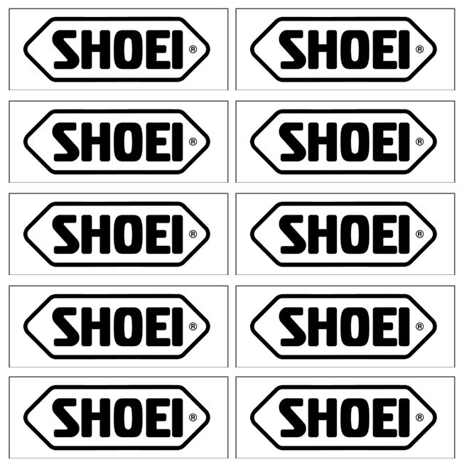 SHOEI VISOR STICKER (10X SHEET)