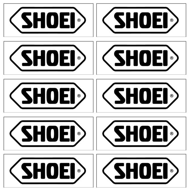 SHOEI VISOR STICKER (10X SHEET)