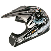 MX1 JR HELMET - YOUTH LARGE - BIG KAHUNA PC-5 SILVER